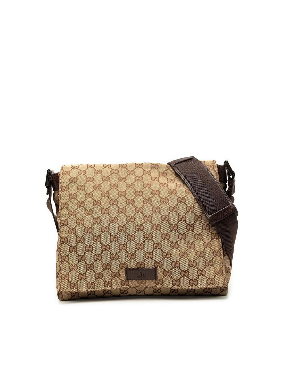 Gucci Gg Canvas Messenger Bag Pre-Loved #341632G64B
